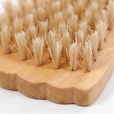 Creative Foot-Shaped Boar Bristle Foot Cleaning Brush