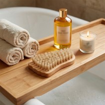 Creative Foot-Shaped Boar Bristle Foot Cleaning Brush
