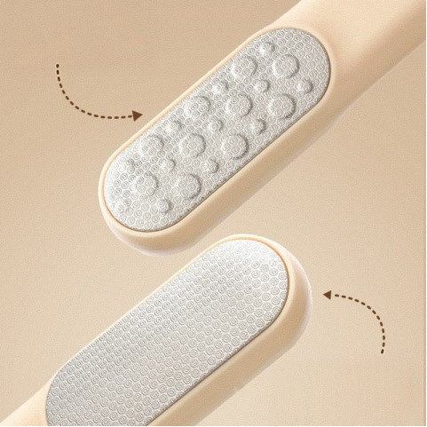 Dual-Abrasive Foot File and Exfoliating Foot Cleaning Brush