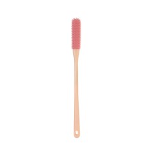 Long-handled rubber shower brush for feet