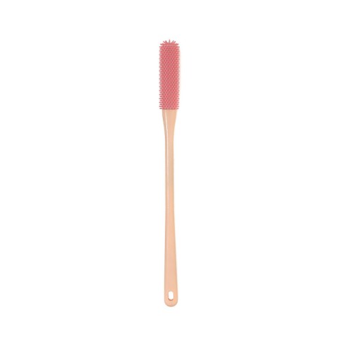 Long-handled rubber shower brush for feet