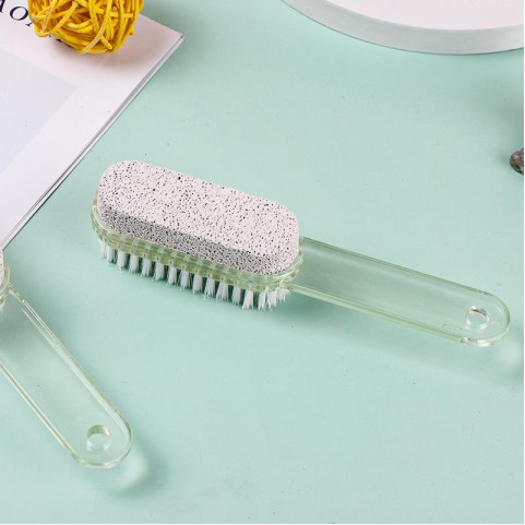 Non-slip foot file and brush for removing dead skin and calluses