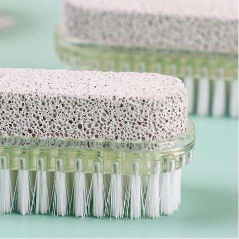 Non-slip foot file and brush for removing dead skin and calluses