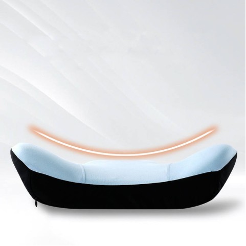 Blue adjustable lumbar cushion