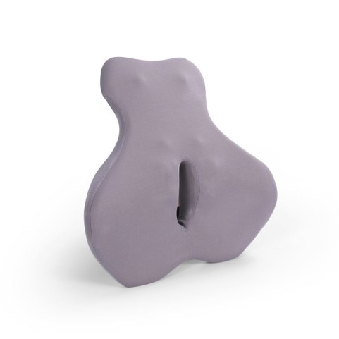High-density lumbar support cushion for office chairs