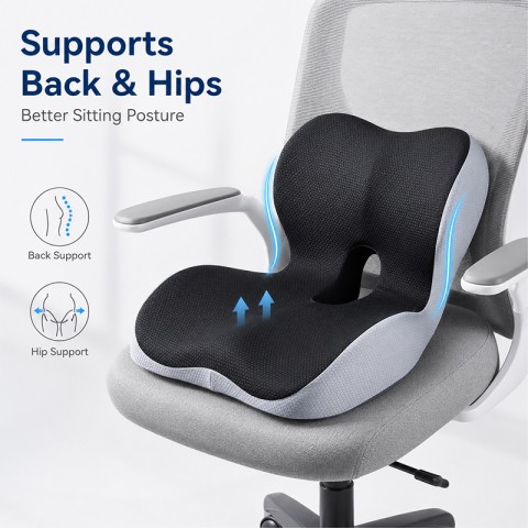 Orthopedic Memory Foam Breathable Foldable Lumbar Cushion