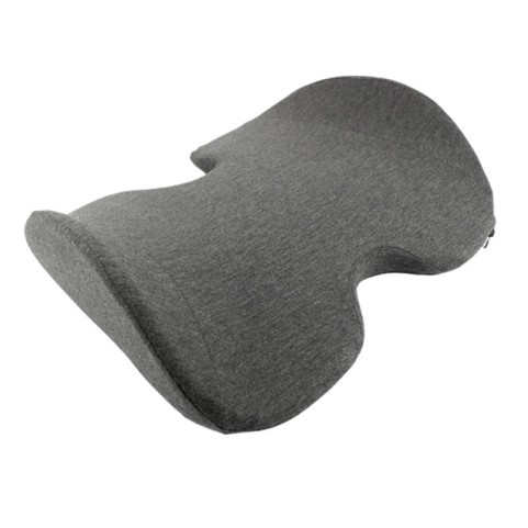 Grey memory foam lumbar cushion