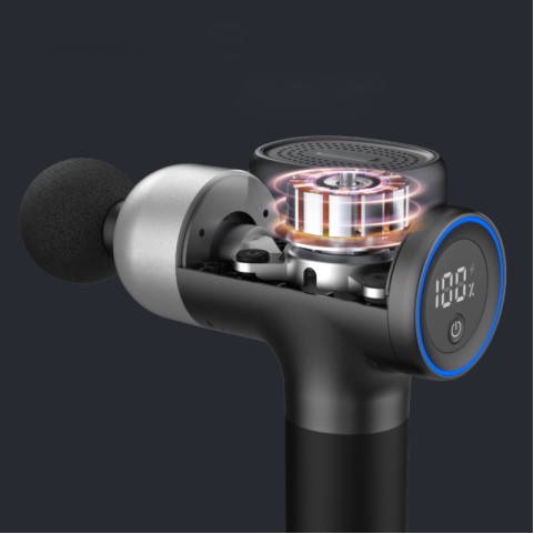 Deep-tissue vibration massage gun