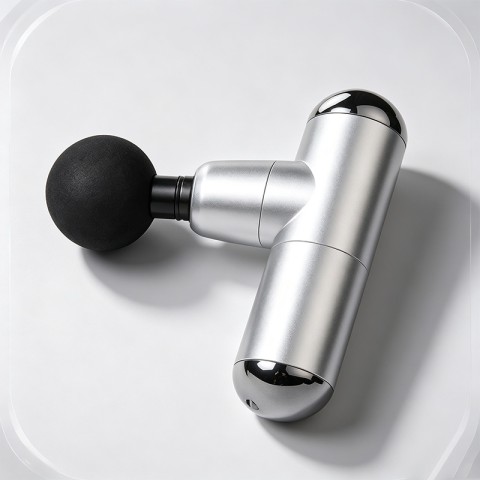 Silver Portable Mini Massage Gun