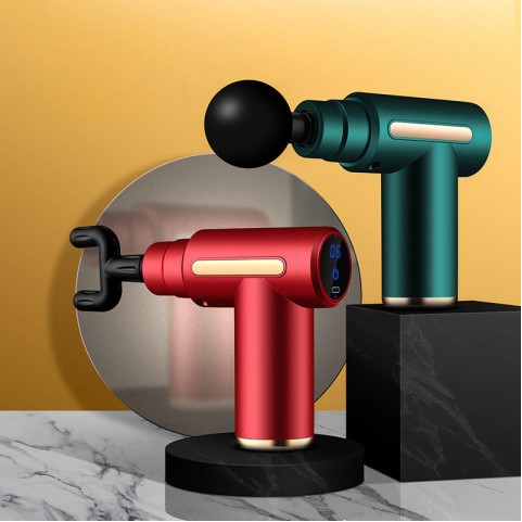 Green portable massage gun