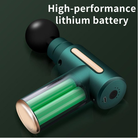 Green portable massage gun