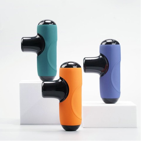 Orange compact electric massage gun