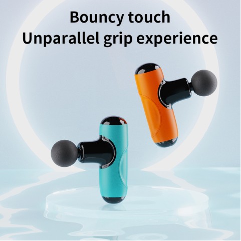 Orange compact electric massage gun