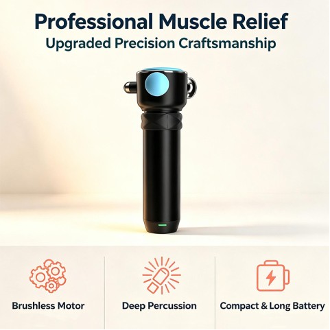 Portable Deep-Tissue Muscle Massage Gun