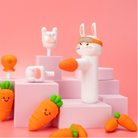 Mini Electric Vibrating Rabbit-Shaped Fascia Gun