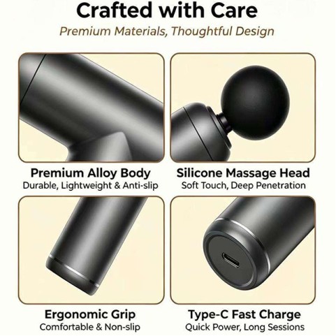 Mini Deep-Tissue 6-Speed ​​Percussive Massage Gun