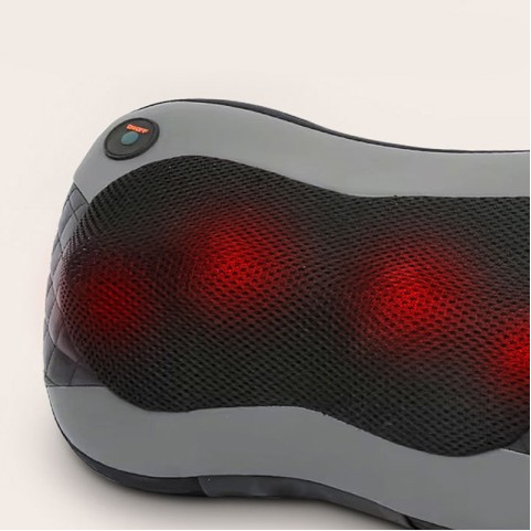 Dark gray shiatsu massage pillow