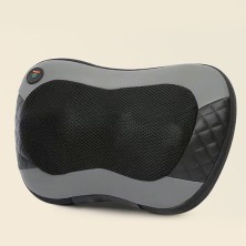 Dark gray shiatsu massage pillow
