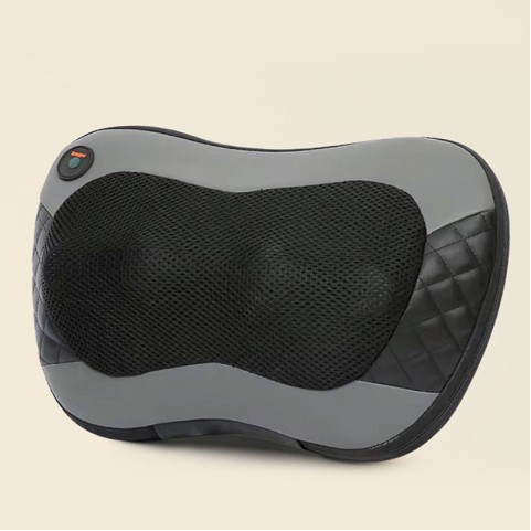 Dark gray shiatsu massage pillow
