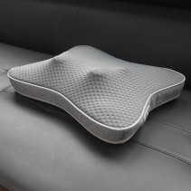Grey electric home massage pillow