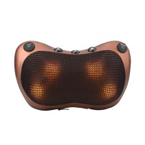 Brown electric massage pillow