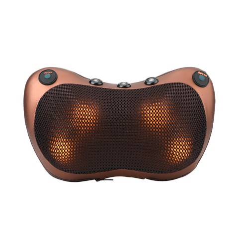 Brown electric massage pillow