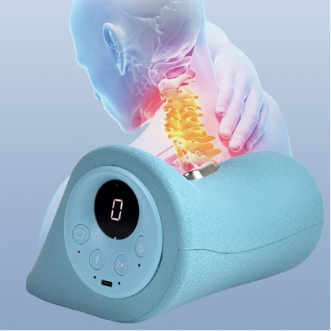 Low-frequency pulse PU massage pillow