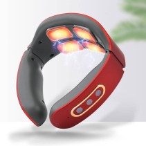 Red and Black Cordless Electric Neck Massager