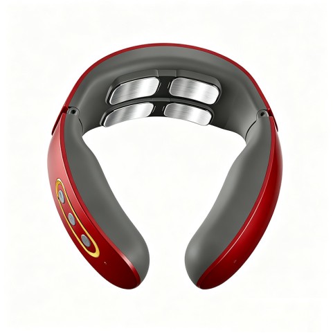 Red and Black Cordless Electric Neck Massager