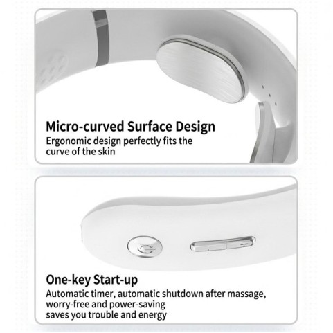 Portable Mini Massager with Heat Therapy and EMS Microcurrent