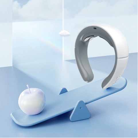 Silver Smart Portable Heated Neck Massager