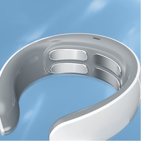 Silver Smart Portable Heated Neck Massager