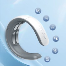 Silver Smart Portable Heated Neck Massager