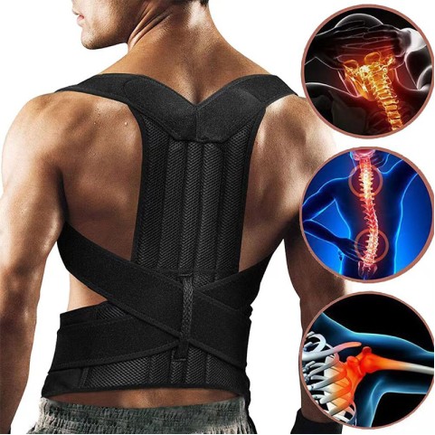 High-Elasticity Black Posture Corrector