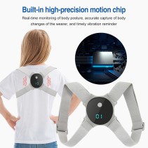 Grey portable posture correction strap