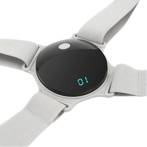 Grey portable posture correction strap