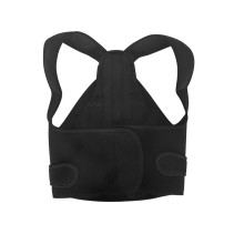 Black supportive posture correction belt