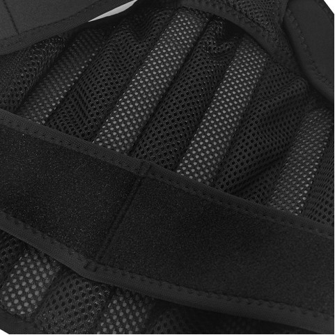 Black supportive posture correction belt