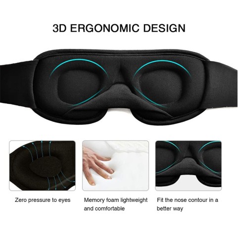 3D Ice Silk Blackout Eye Mask