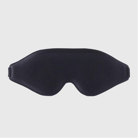 Solid-color blackout sleep mask for side sleepers