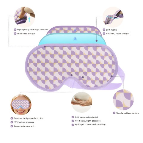 Reusable hydrogel eye masks