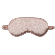 Satin leopard-print eye mask