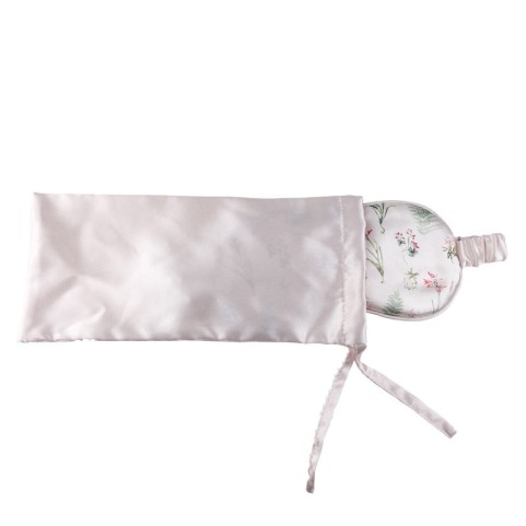 Embroidered Printed Silk Sleep Mask