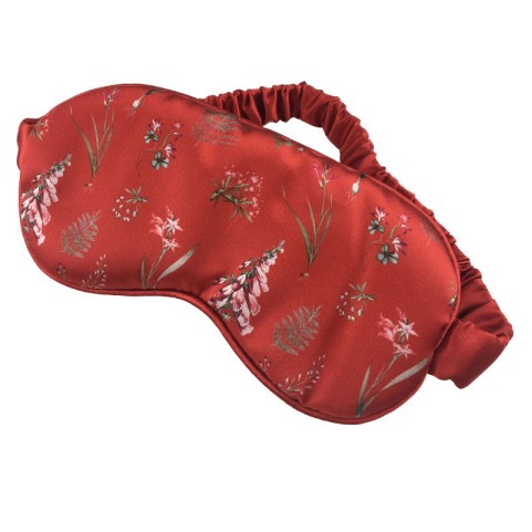 Embroidered Printed Silk Sleep Mask
