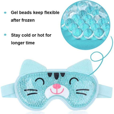 Reusable elastic gel eye mask