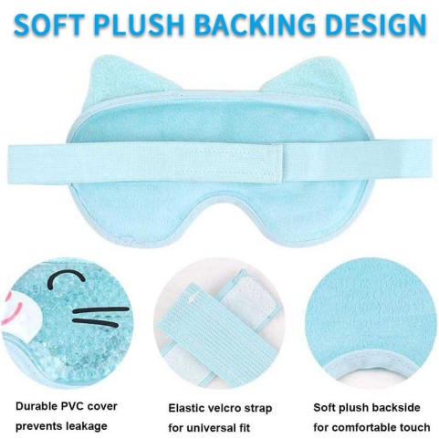 Reusable elastic gel eye mask