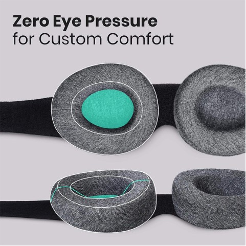 3D Memory Foam Eye Mask Breathable Sports Fabric