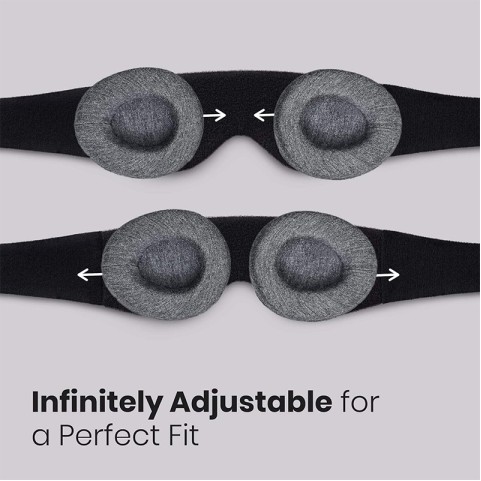 3D Memory Foam Eye Mask Breathable Sports Fabric