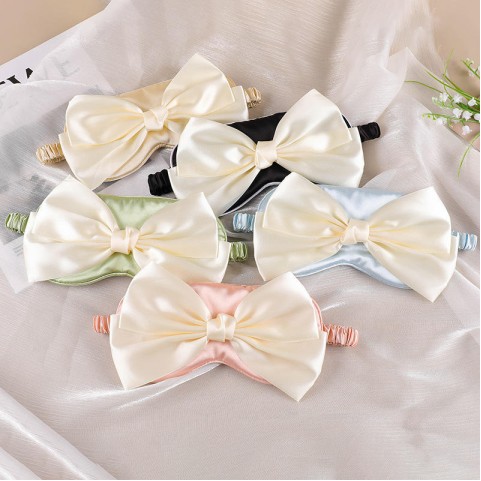 Satin Bow Simple Cute Sleep Eye Mask