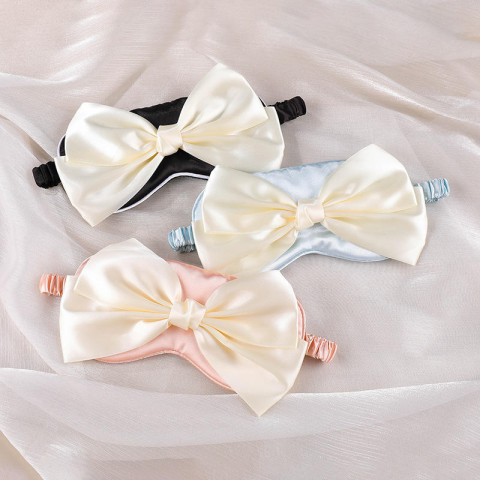 Satin Bow Simple Cute Sleep Eye Mask